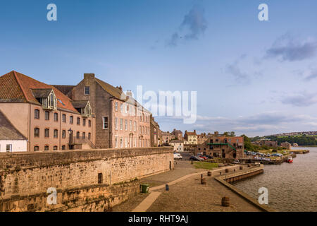 Le pareti di attracco, Berwick upon Tweed, Northumberland, Regno Unito Foto Stock