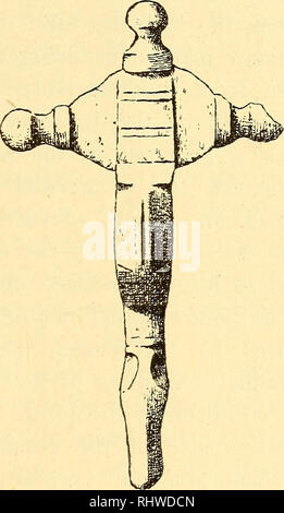 . Musei Bergens aarbog. La scienza. Fis:. 70. Fiff. 71. La particolare varietà del tipo ho anche occasionalmente fatto qualche commento sulla trasformazione generale che ugualmente in tutte le varietà parallela indica l'avanzamento dello sviluppo. Anche se queste funzionalità sono comunemente noti ed inoltre può essere estratta dai dati sopra riportati, penso che pratica fare qui alcune ulteriori osservazioni su di loro. Il procedimento tecnico nella realizzazione di spille è sempre lo stesso. Essi sono quasi senza eccezione di bronzo - pochi esemplari sono di argento; ma finora nessun cruciforme b Foto Stock