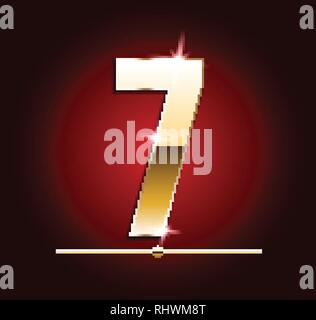 Alta qualità di oro-effetto lettere del vettore. Illustrazione Vettoriale Illustrazione Vettoriale