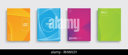 Vettore minimale Design del coperchio. Il futuro modello di poster. Illustrazione Vettoriale