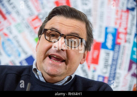 Foto di Valerio Portelli/LaPresse 04-02-2019 Roma,ItaliaPoliticaCarlo Calenda alla stampa estera nella foto: Carlo Calenda Foto Valerio Portelli/LaPresse 04 febbraio 2019 Roma,Italia PoliticsCarlo Calenda presso la stampa estera in immagine: Carlo Calenda Foto Stock