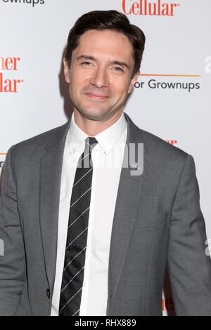 Beverly Hills, CA. 4 febbraio, 2019. Topher Grace presso gli arrivi per AARP la rivista annuale xviii film per adulti Awards, il Beverly Wilshire Hotel di Beverly Hills, CA 4 febbraio 2019. Credito: Priscilla concedere/Everett raccolta/Alamy Live News Foto Stock