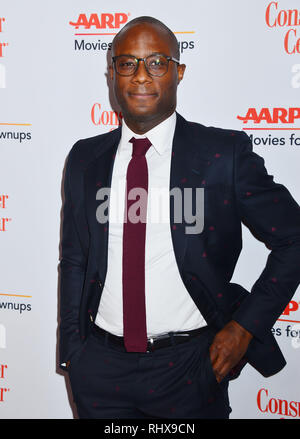 Los Angeles, Stati Uniti d'America. 04 feb 2019. Barry Jenkins assiste la diciottesima edizione AARP La rivista film per adulti premi al Beverly Wilshire Hotel di quattro stagioni nel febbraio 04, 2019 a Beverly Hills, la California. Credito: Tsuni/USA/Alamy Live News Foto Stock