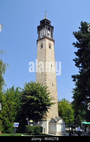 Torre dell'orologio di Prilep, Macedonia, l'Europa. Foto Stock