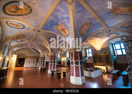 Palazzo di Varsavia. All'interno del Castello Reale. Il palazzo è un monumento storico ed è un sito Patrimonio Mondiale dell'UNESCO in Polonia. Foto Stock