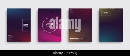 Vettore minimale Design del coperchio. Il futuro modello di poster. Illustrazione Vettoriale