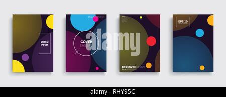 Vettore minimale Design del coperchio. Il futuro modello di poster. Illustrazione Vettoriale