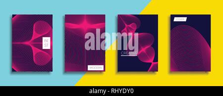 Vettore minimale Design del coperchio. Il futuro modello di poster. Illustrazione Vettoriale