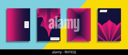 Vettore minimale Design del coperchio. Il futuro modello di poster. Illustrazione Vettoriale