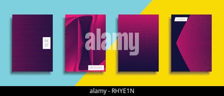Vettore minimale Design del coperchio. Il futuro modello di poster. Illustrazione Vettoriale