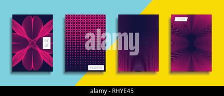 Vettore minimale Design del coperchio. Il futuro modello di poster. Illustrazione Vettoriale