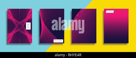 Vettore minimale Design del coperchio. Il futuro modello di poster. Illustrazione Vettoriale