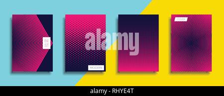 Vettore minimale Design del coperchio. Il futuro modello di poster. Illustrazione Vettoriale