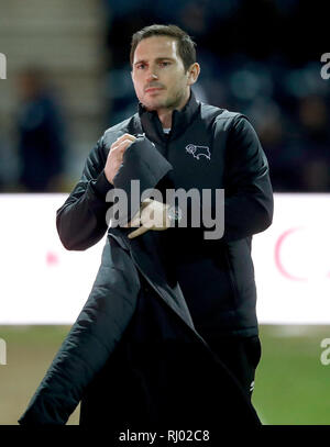 Derby County manager Frank Lampard Foto Stock