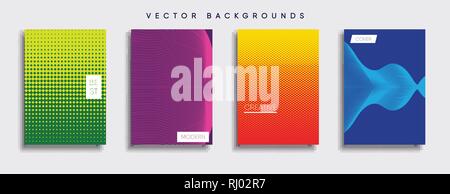 Vettore minimale Design del coperchio. Il futuro modello di poster. Illustrazione Vettoriale