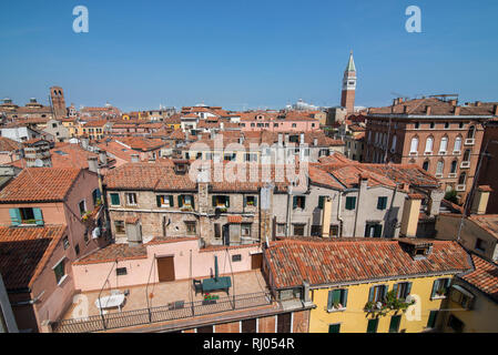 Vista dal Palazzo Scala Contarini del Bovolo, Venezia, Italia Foto Stock