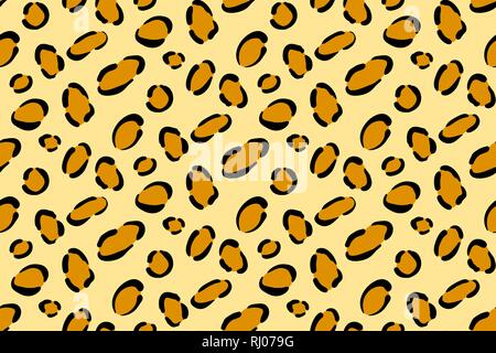 Leopard stampa lo sfondo. Jaguar pelt texture senza giunture Illustrazione Vettoriale