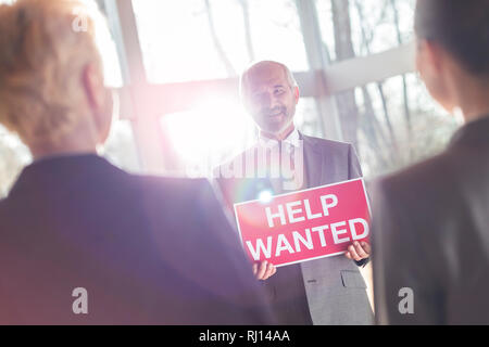 La gente di affari avente una riunione del team. Varsavia, Polonia. Foto Stock