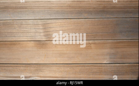 Marrone chiaro tavole di legno, parete tabella, soffitto o la superficie del pavimento. Texture di legno Foto Stock