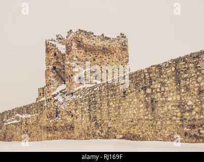 Fortezza medievale e mura difensive, Smederevo Serbia Foto Stock