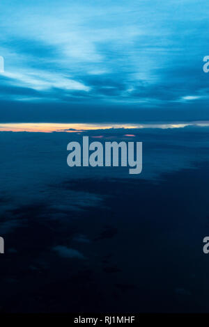 La foto è stata scattata in un piano da Oslo a Stansted Foto Stock