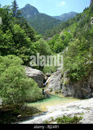 Enipeas Canyon in Olympus national park (nord-est della Grecia) Foto Stock