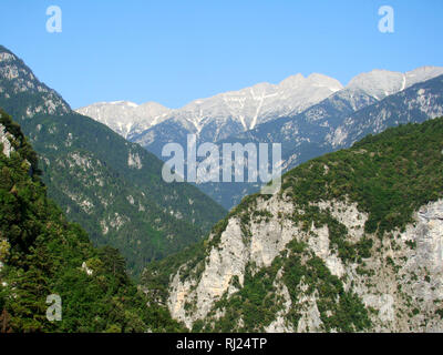 Enipeas Canyon in Olympus national park (nord-est della Grecia) Foto Stock