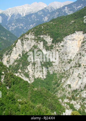 Enipeas Canyon in Olympus national park (nord-est della Grecia) Foto Stock