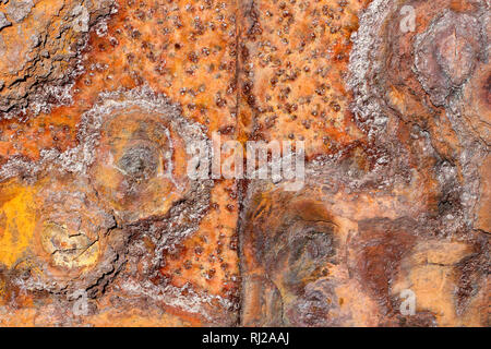 Strutture di ferro arrugginito Foto Stock