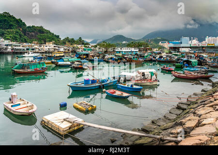 Il villaggio di pescatori di Lei Yu Mun, Kowloon, Hong Kong, Cina, Asia. Foto Stock