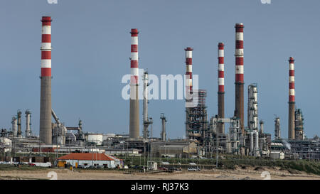 Olio dettagliato panorama di raffineria Foto Stock