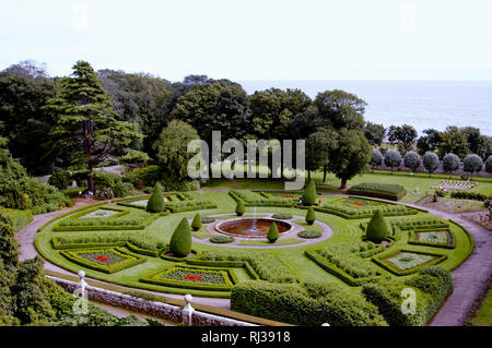 Dunrobin Castle è una casa signorile in Sutherland,nell'area delle Highlands della Scozia e il sedile della famiglia del Conte di Sutherland. Foto Stock