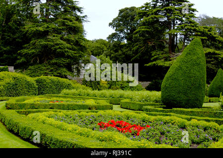 Dunrobin Castle è una casa signorile in Sutherland,nell'area delle Highlands della Scozia e il sedile della famiglia del Conte di Sutherland. Foto Stock