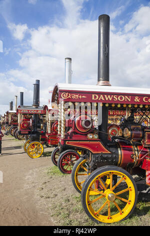 Inghilterra, Dorset, Blanford, Veranstaltung, grande Dorset fiera del vapore, dampfgetriebene Fahrzeuge, Foto Stock