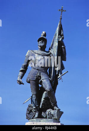 Hernan Cortes monumento, Medellín?n, Badajoz, Spagna, Foto Stock