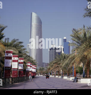 Abu Dhabi, Cornice Road Foto Stock