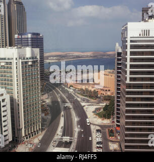 Abu Dhabi, Stadtansicht Foto Stock