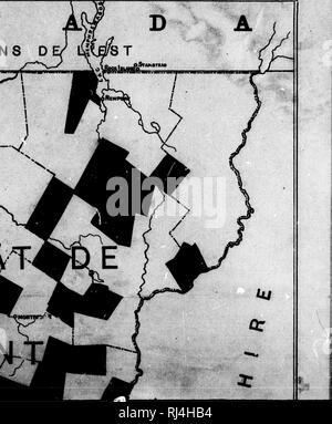 . [Carte de l'] Etat de Vermont, Etats-Unis, montrant les fermes abandonnées, le résultat de la réciprocité illimitée [microforme]. Particol progressiste-conservateur (Canada); partito conservatore progressivo (Canada); Réciprocité; Agricoltura; reciprocità; Agricoltura. . Si prega di notare che queste immagini vengono estratte dalla pagina sottoposta a scansione di immagini che possono essere state migliorate digitalmente per la leggibilità - Colorazione e aspetto di queste illustrazioni potrebbero non perfettamente assomigliano al lavoro originale. [S. l. : S. n. Foto Stock