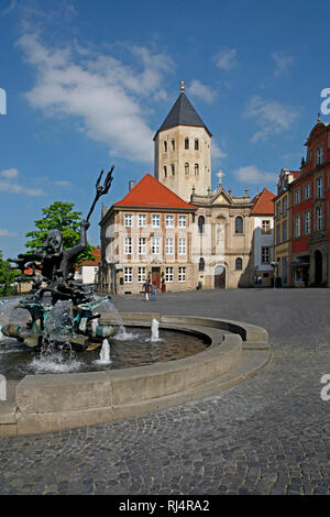 Deutschland, Renania settentrionale-Vestfalia, Paderborn, Gaukirche zum Hl. Ulrich, Foto Stock