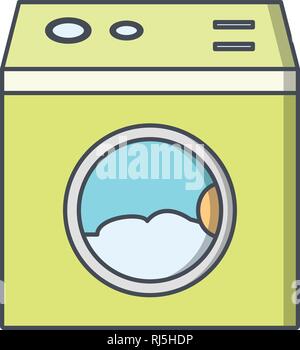 Macchina di lavaggio vettore segno Icona icona illustrazione vettoriale per un uso personale e uso commerciale... Look pulito e icona alla moda... Illustrazione Vettoriale