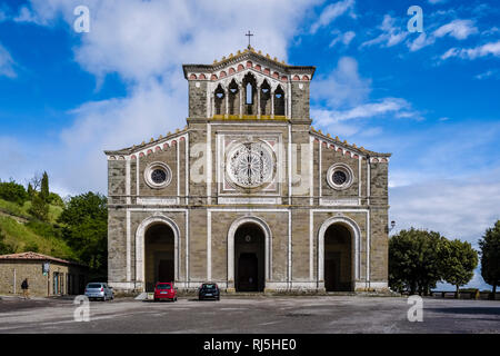 La facciata della Basilica di Santa Margherita, la Basilica di Santa Margherita Foto Stock