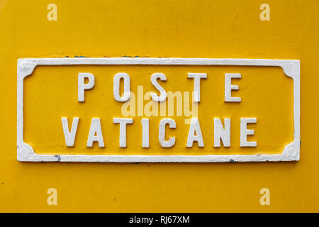Europa, Italien, Lazio, Rom Vatikan, Briefkasten der vatikanischen Post Foto Stock