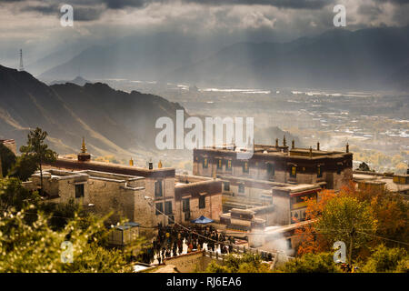 Il Tibet, das Kloster Drepung Foto Stock