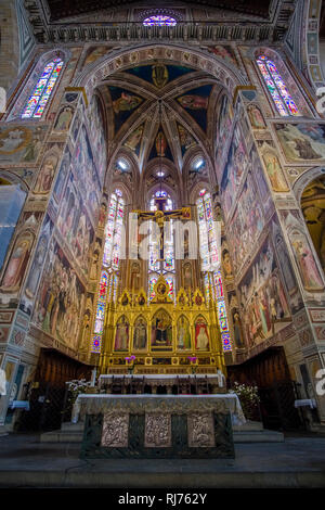 Santuario all'interno della Basilica di Santa Croce, Basilica di Santa Croce Foto Stock