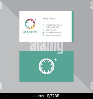 Professional Business Card e progettazione di carta intestata Illustrazione Vettoriale