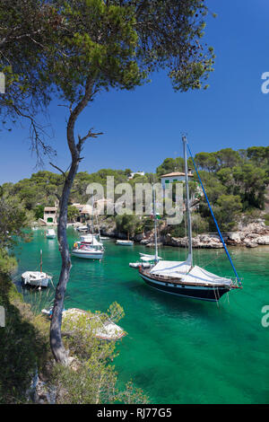 Bucht von Cala Figuera, Mallorca, Balearen, Spanien Foto Stock