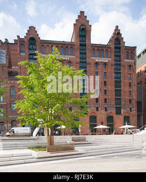 Internationales Maritimes Museum Hamburg im ehemaligen Kaispeicher I, Hafencity di Amburgo, Deutschland Foto Stock