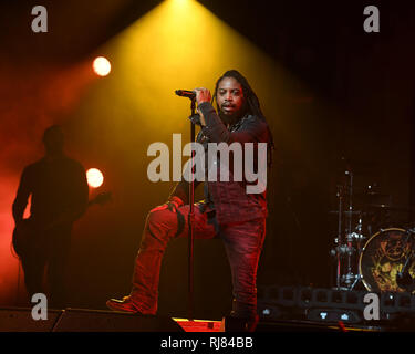 FORT LAUDERDALE FL - febbraio 04: Sevendust esegue alla rivoluzione live il 4 febbraio 2019 a Fort Lauderdale, Florida. Credito: mpi04/MediaPunch Foto Stock