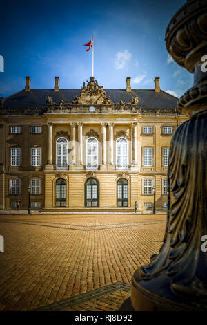 Europa, Dänemark, Kopenhagen, Schloss Amalienborg, Schlossplatz Foto Stock