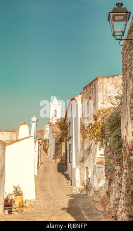 Borgo medievale Monsaraz in Alentejo Portogallo viaggia in Europa Foto Stock